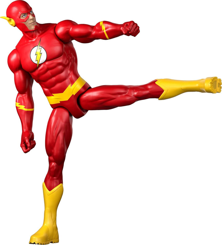 Mattel DC - Figura de acción The Flash de 12 pulgadas, súper traje...