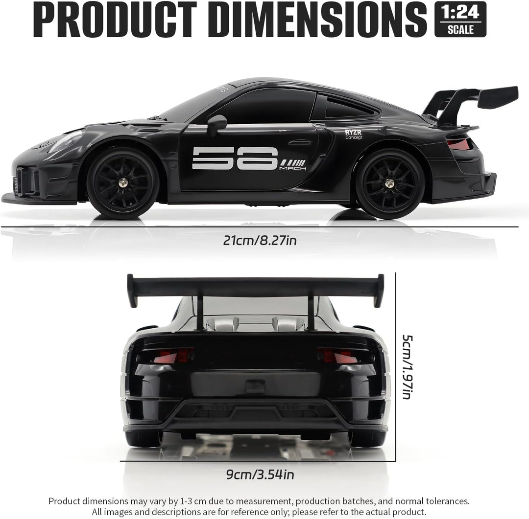 Aka Supaku Coche de deriva a control remoto, 1:24 4WD, vehículo con...
