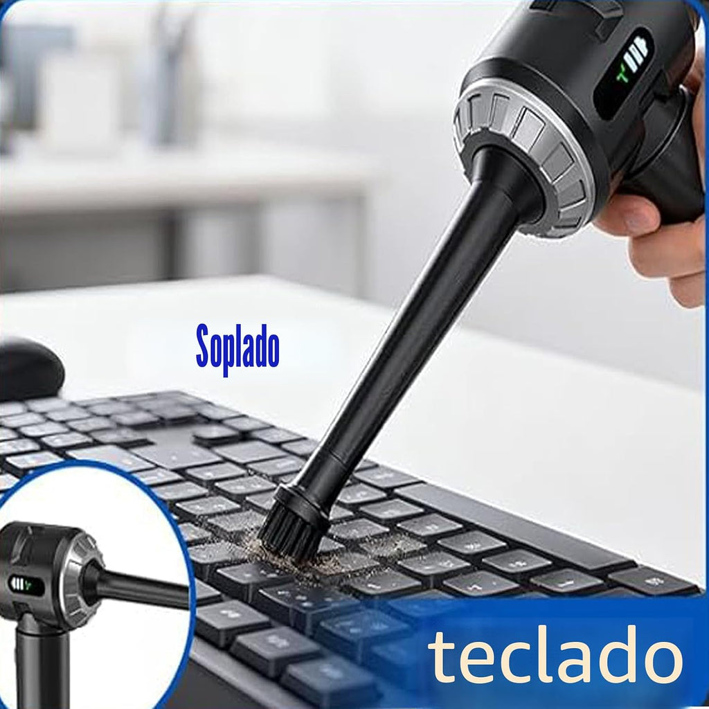 Aspiradora de mano para automóvil, 25000 PA, fuerte succión ciclónica, portátil, mini aspiradora inalámbrica con pantalla digital, ligera de mano para pelo de mascotas, automóvil, hogar