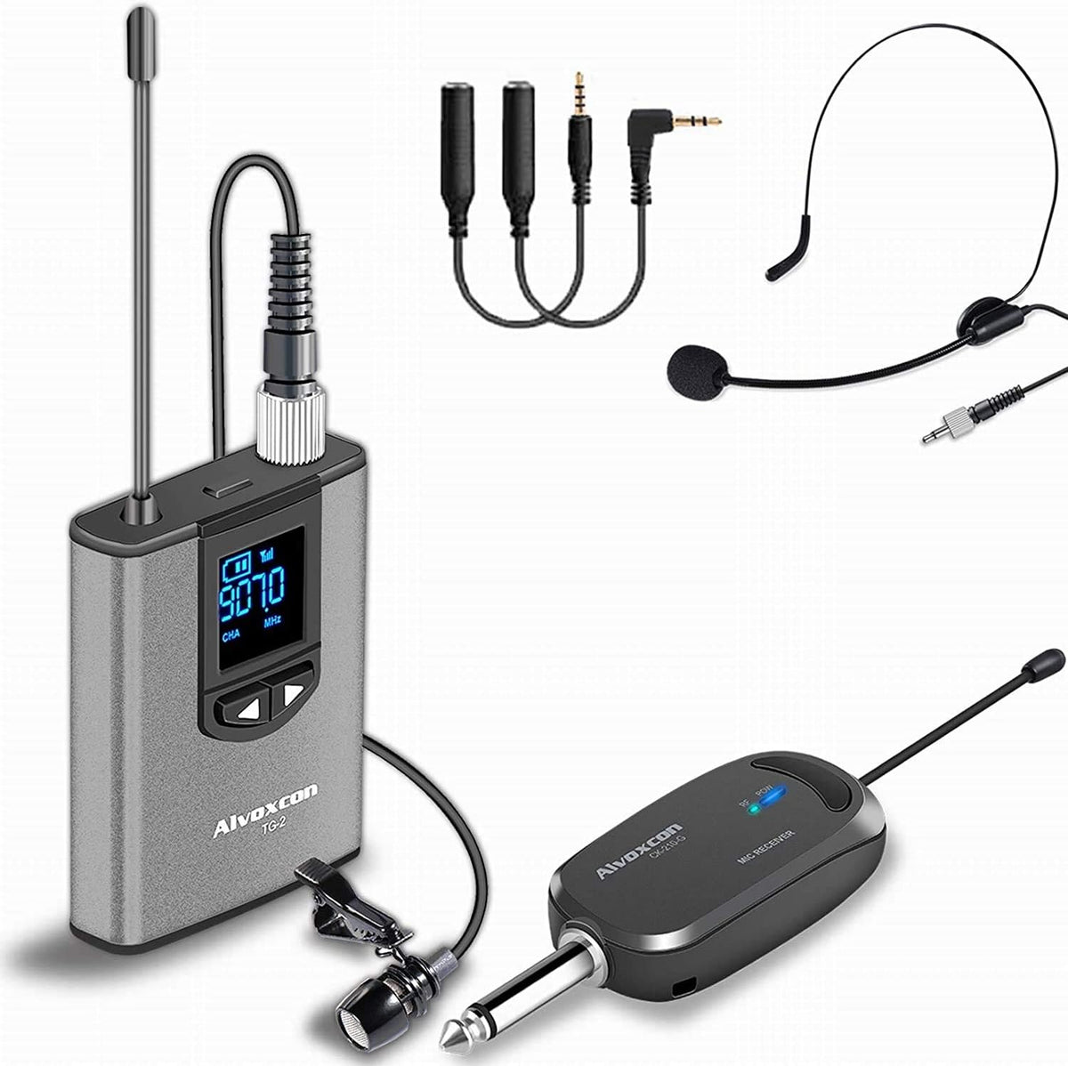 Micrófono Lavalier Inalámbrico Alvoxcon TG210