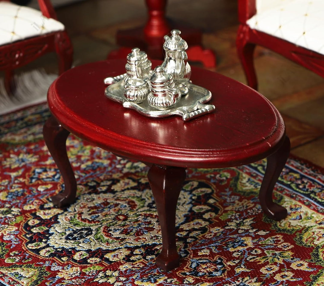 iLAND Juego de muebles de casa de muñecas victoriana, muebles y acc...