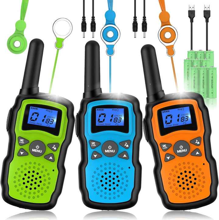 Wishouse Walkie Talkies recargables para niños y adultos de largo a...