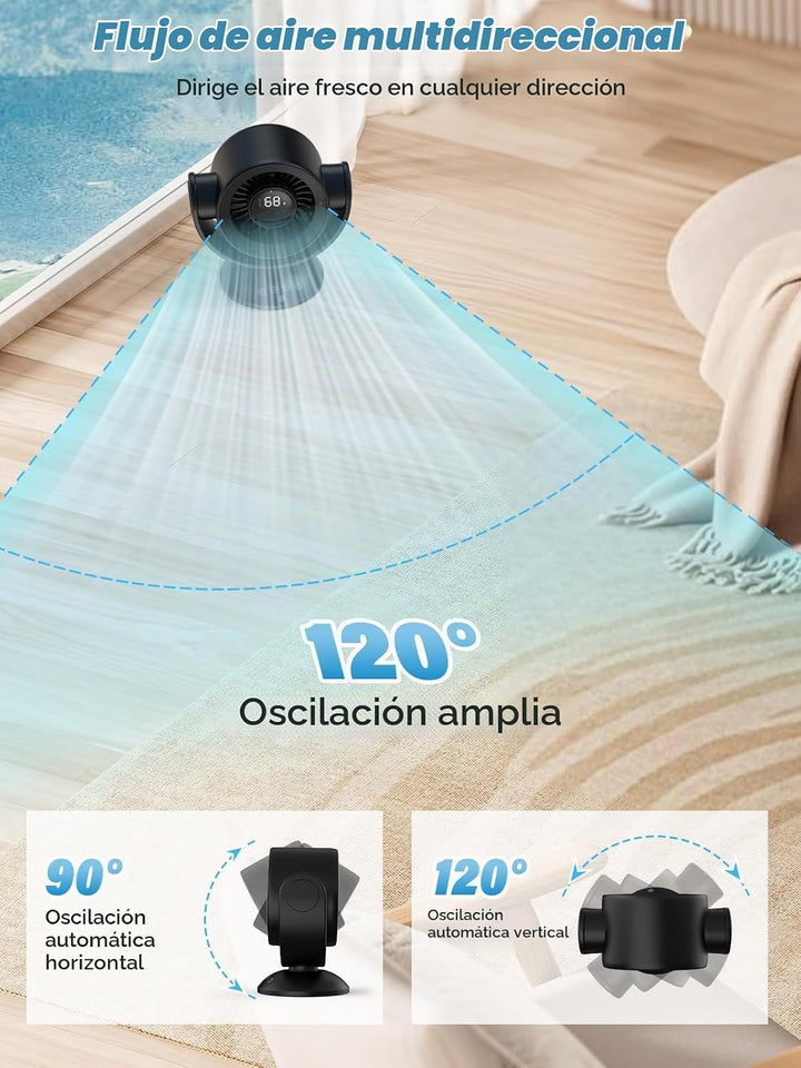 Ventilador para dormitorio, ventiladores de escritorio, ventilador...