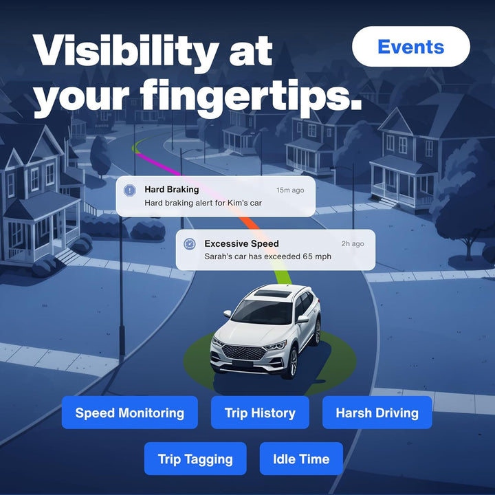 Bouncie GPS Tracker for Vehicles Real-Time Location Route