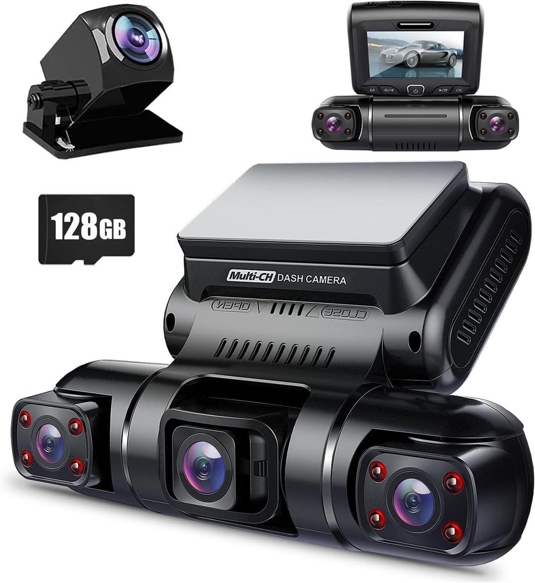PRUVEEO - Cámara de salpicadero de 360 grados de vista 4