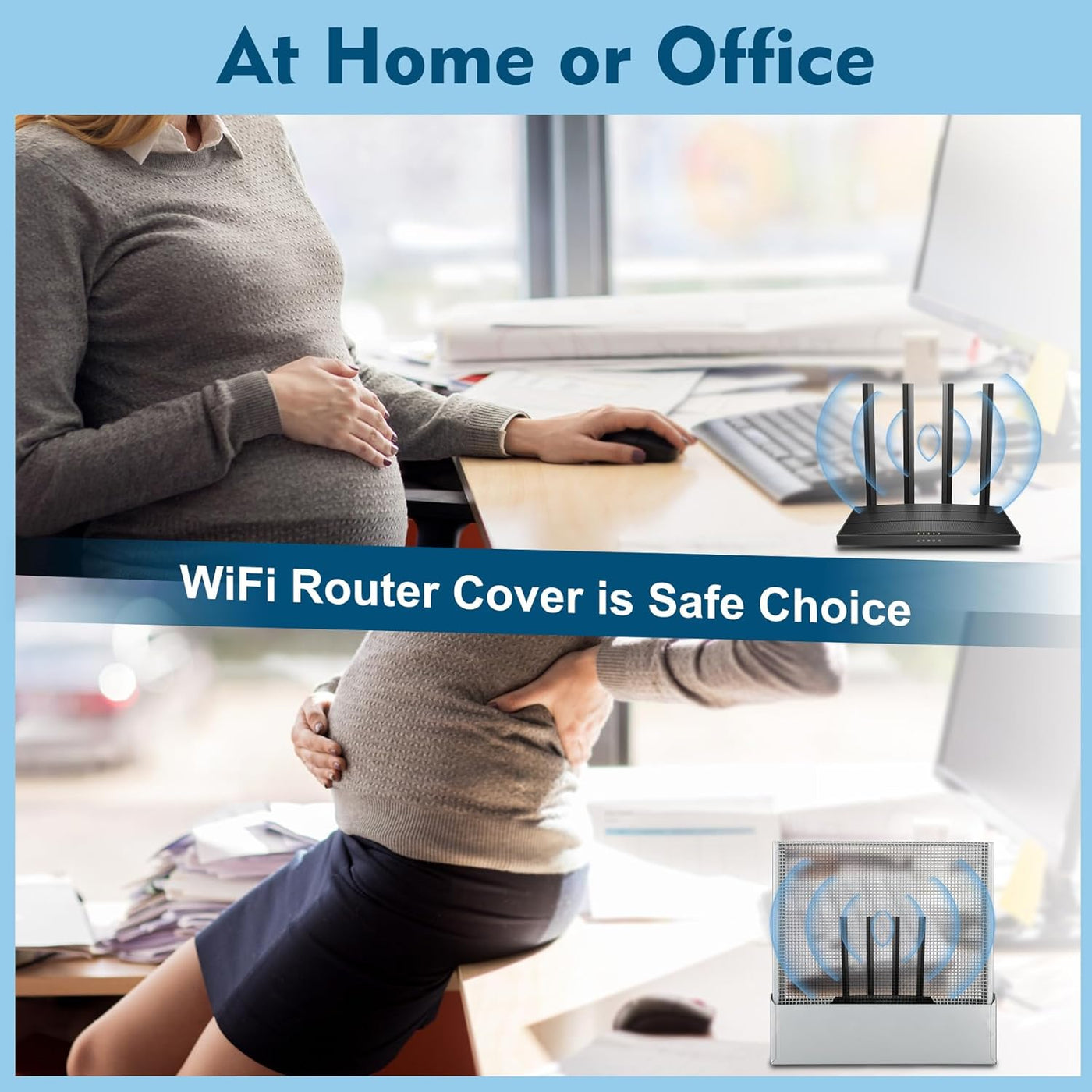 Fengind Cubierta grande para enrutador WiFi, aproximadamente el 90%...