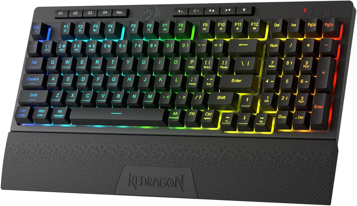 Redragon K515 PRO Shiva RGB - Teclado para videojuegos con membrana...