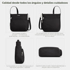 Travelon Bolso bandolera clásico antirrobo Norte/Sur