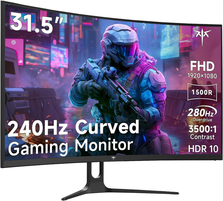 KTC Monitor curvo para juegos de 32 pulgadas 280Hz 240Hz, monitor d...