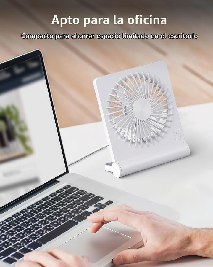 Koonie Ventilador USB, ventilador de escritorio pequeño ultra silen...
