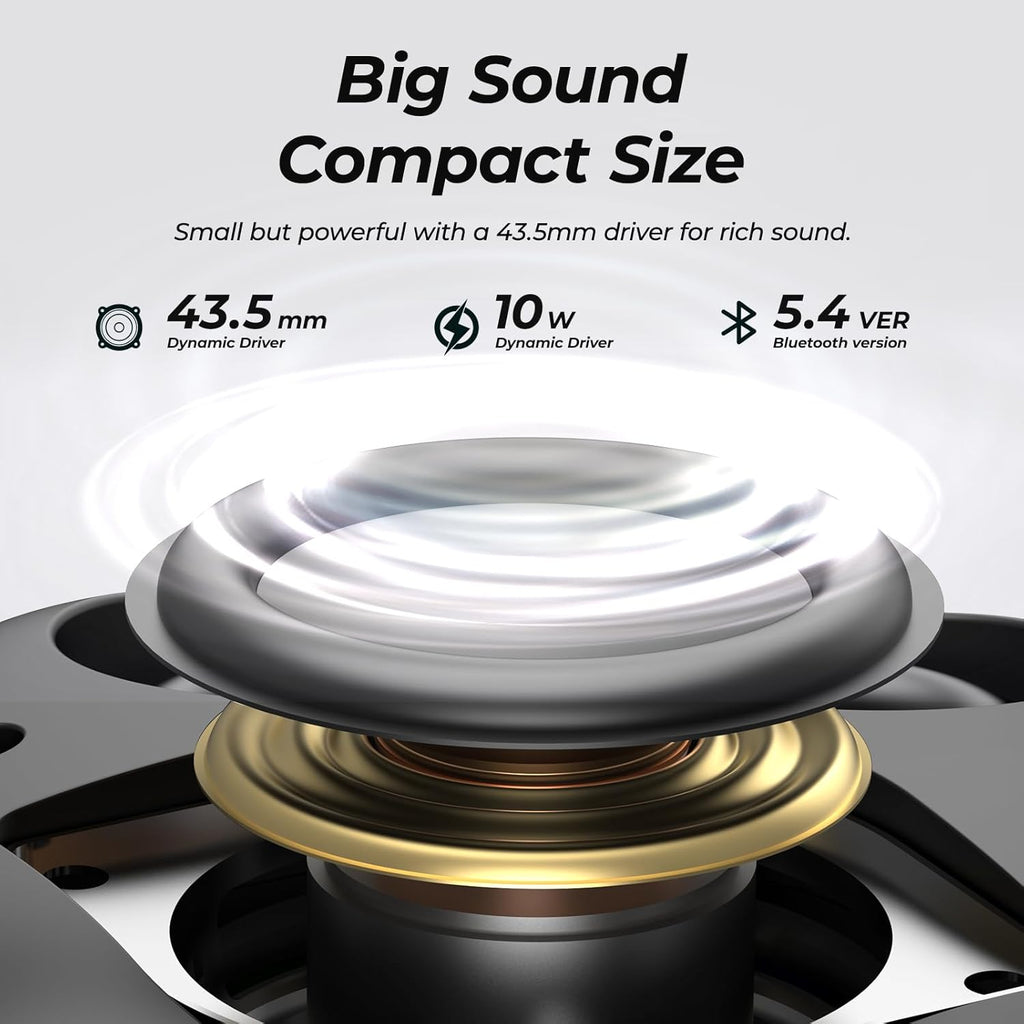 TOZO Altavoces Bluetooth portátiles PE1 32H tiempo de reproducción con