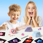 Gamerside Kit de excavación de piedras preciosas, 12 rocas y minerales