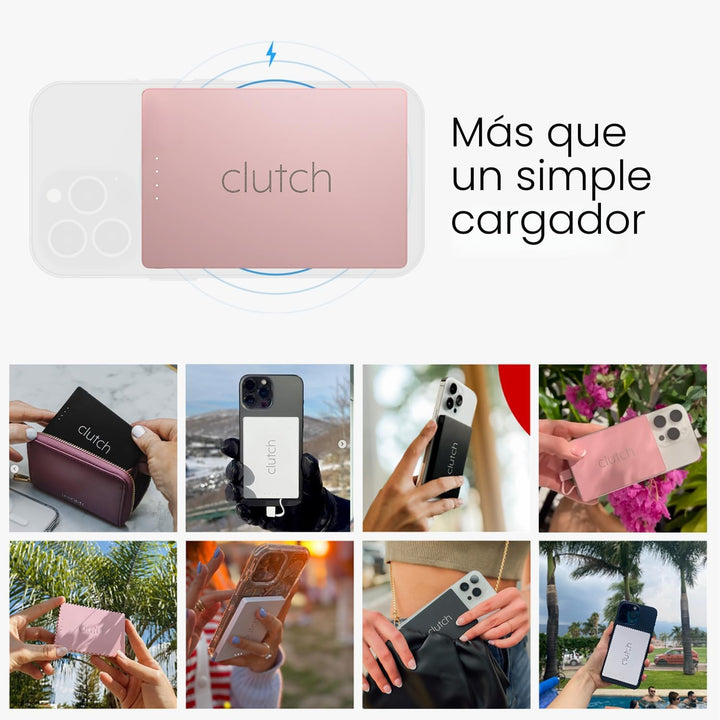 Clutch - Cargador portátil Pro USB-C - Compatible con iPhone 15, 16...
