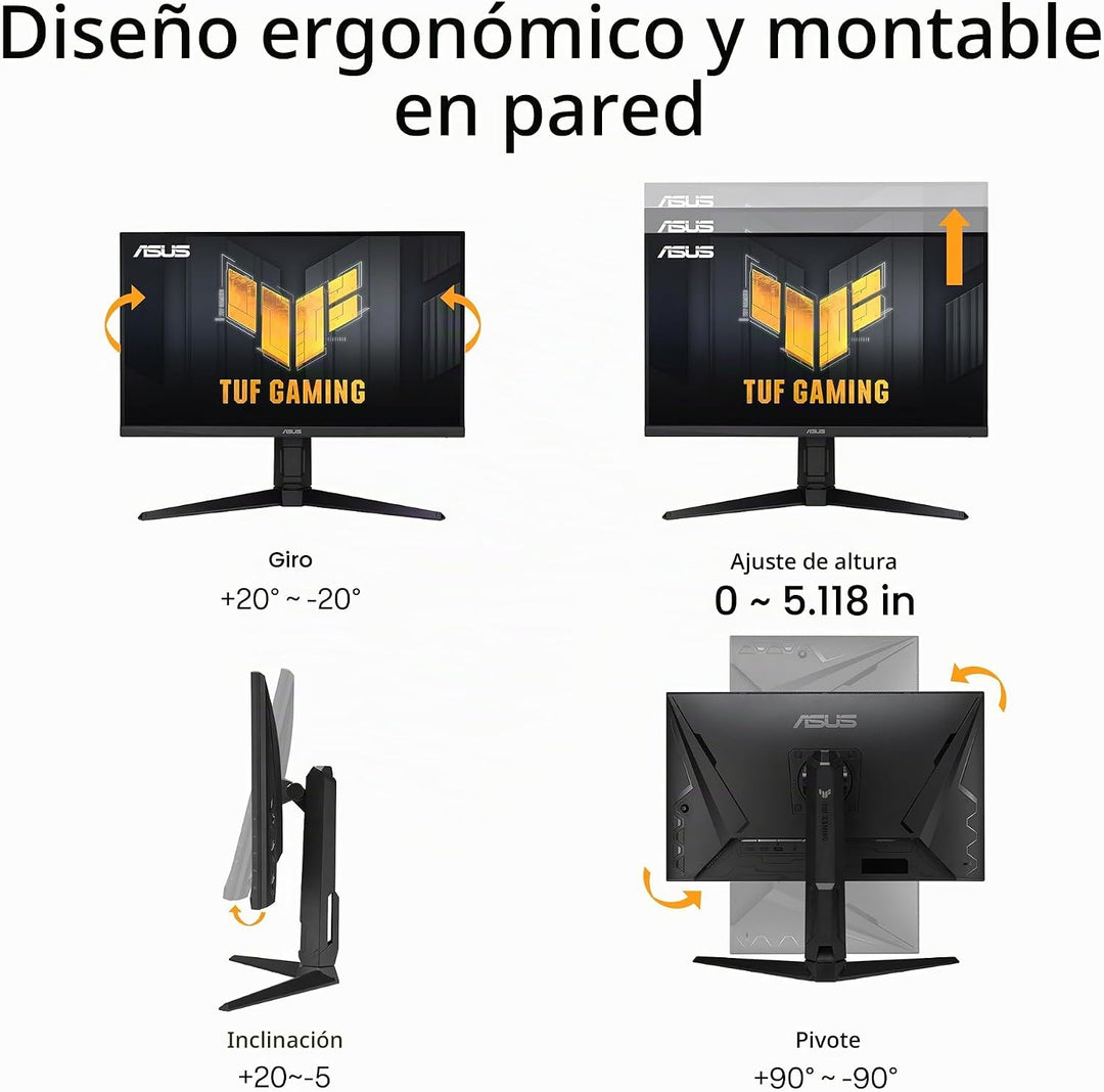 ASUS TUF Gaming Monitor 1440P de 27" (VG27AQL3A) - QHD (2560 x...