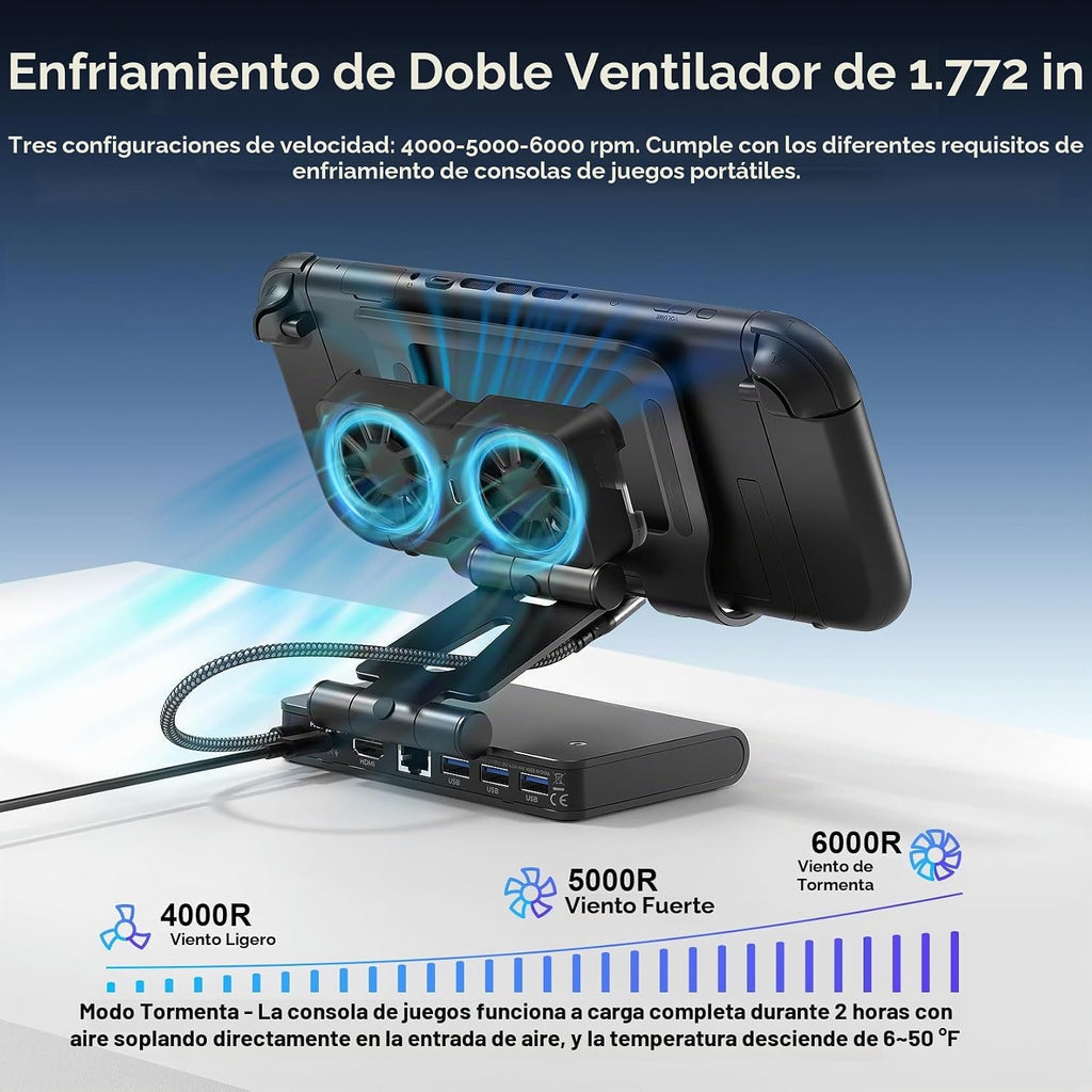 Estación de acoplamiento de cubierta de vapor de ventilador de