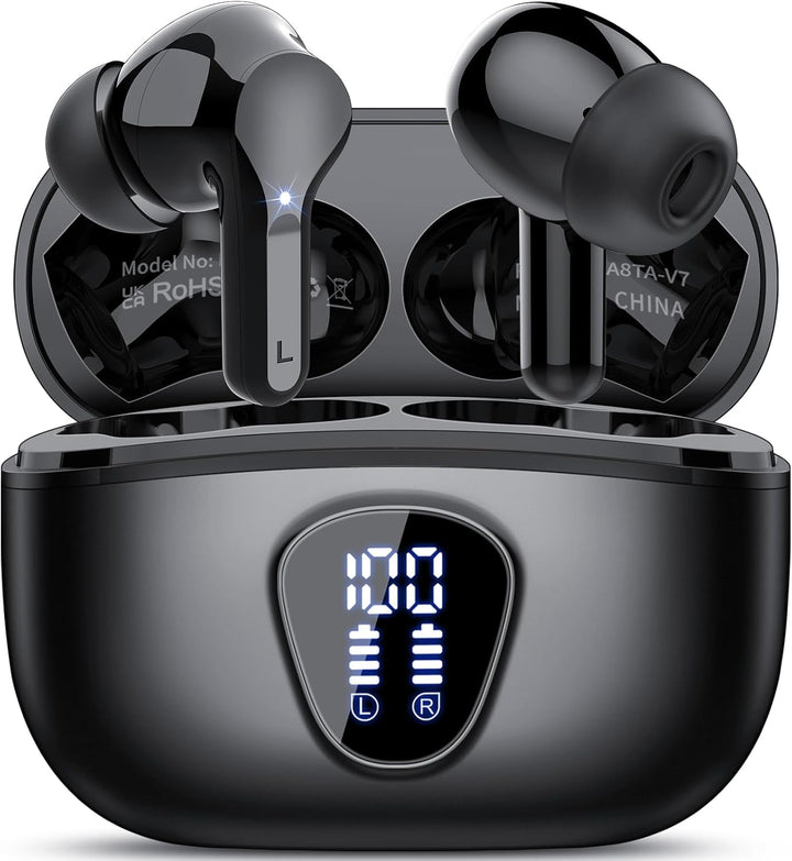 Auriculares inalámbricos, Bluetooth 5.4, estéreo de alta fidelidad,...