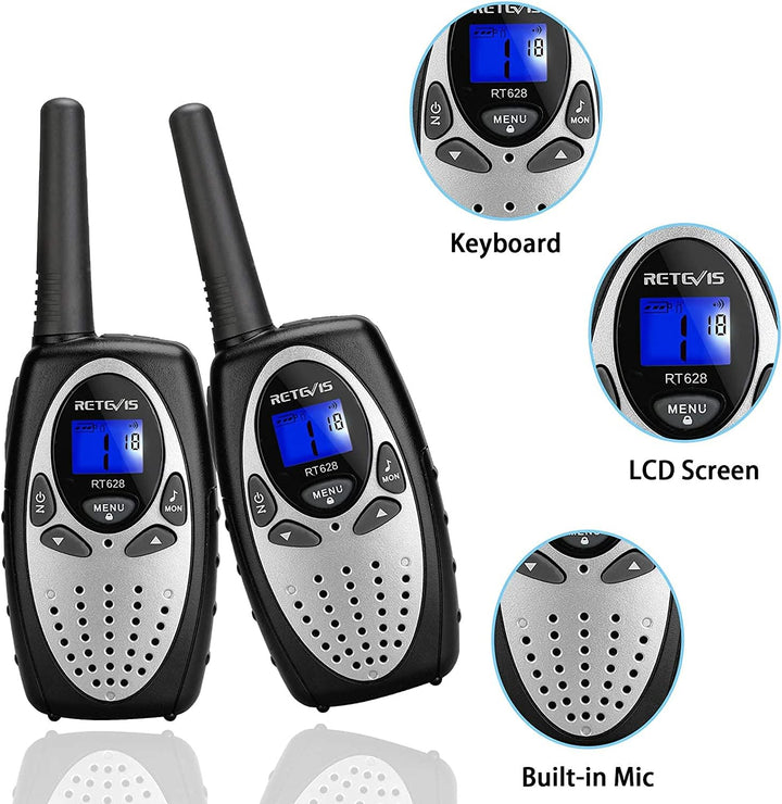 Retevis RT628 Walkie Talkies para niños, regalos de juguete para ni...
