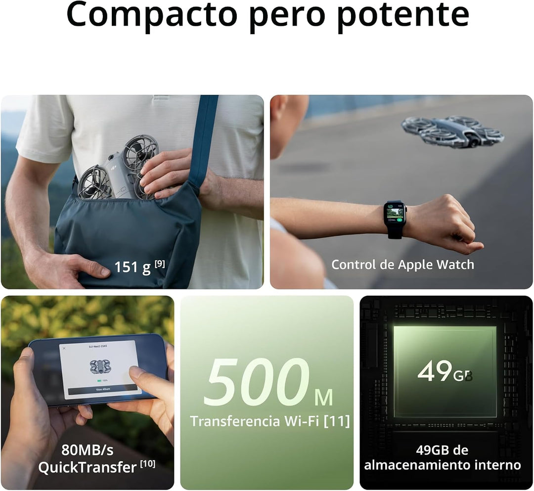 DJI Neo 2 (Solo dron), dron 4K ligero y plegable con cámara, despeg...