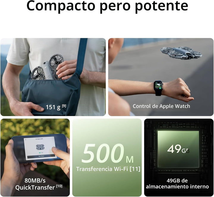 DJI Neo 2 (Solo dron), dron 4K ligero y plegable con cámara, despeg...