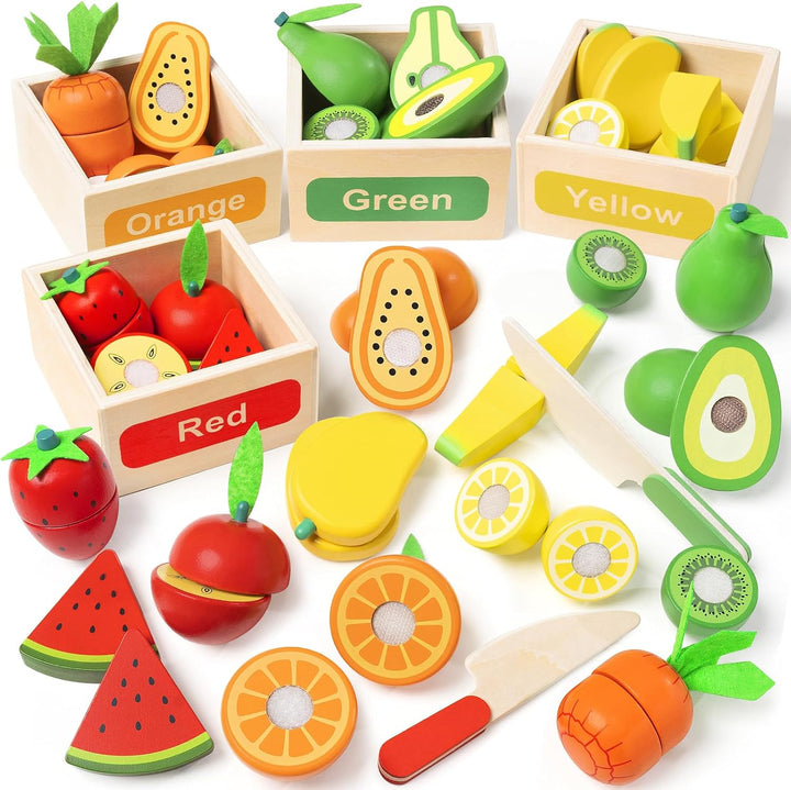 TooyBing Juego de juguetes de madera para la cocina de los niños, 3...