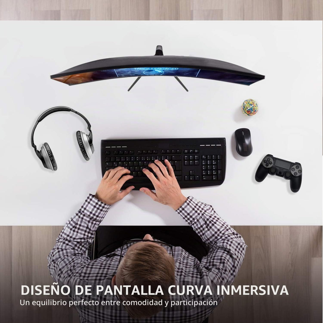 ViewSonic VX2718-PC-MHD Monitor de juegos curvado de 27 pulgadas 10...