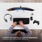 ViewSonic VX2718-PC-MHD Monitor de juegos curvado de 27 pulgadas 10...