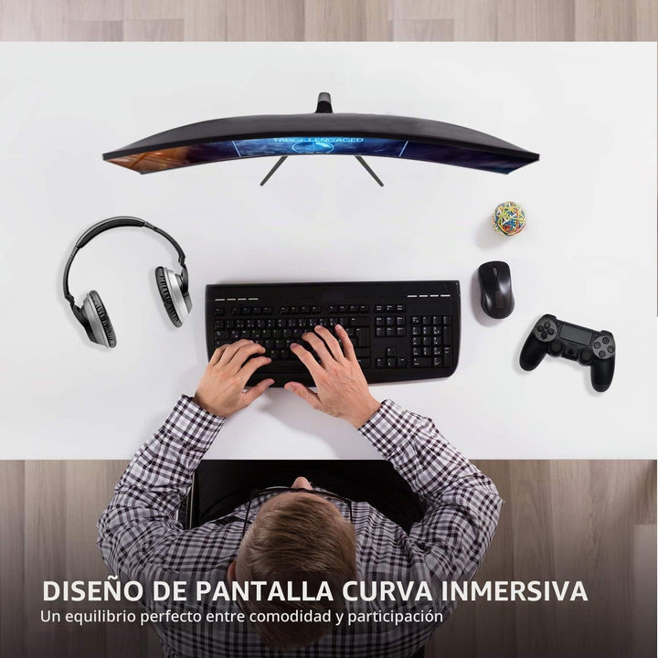ViewSonic VX2718-PC-MHD Monitor de juegos curvado de 27 pulgadas 10...