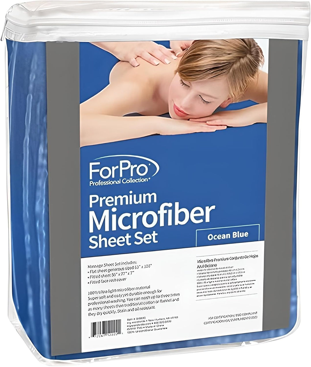 ForPro Professional Collection Juego de sábanas de masaje de microf...