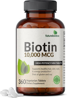 Futurebiotics Biotina 10,000 MCG Tabletas de Alta Potencia Apoyan e...