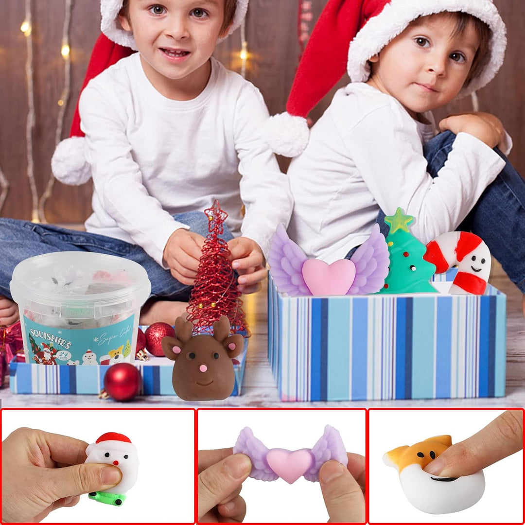 KINGYAO Juguetes sensoriales esponjosos, mini mochi squishies 24 pi...