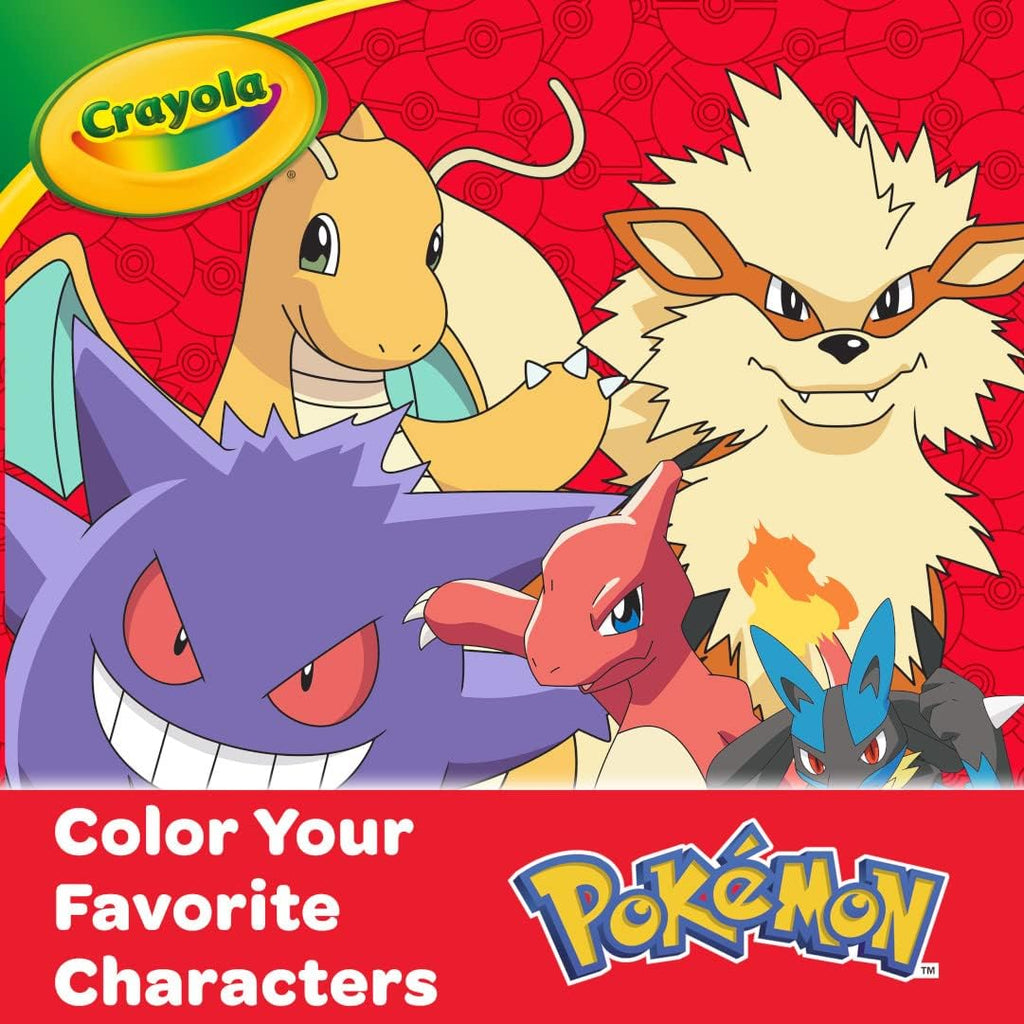 Crayola Juego de arte de imaginación Pokémon (115 piezas), kit de arte para niños, suministros para colorear, juguetes de Pokémon, regalo de Pokémon para niños y niñas, mayores de 5 años