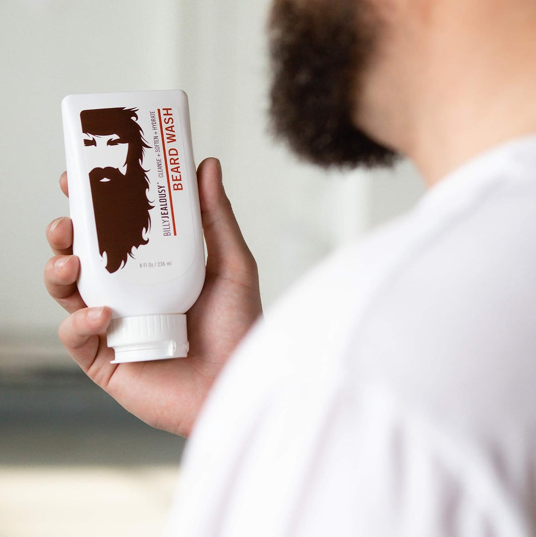 Billy Jealousy Lavado de barba para barba suave, manejable y sin en...
