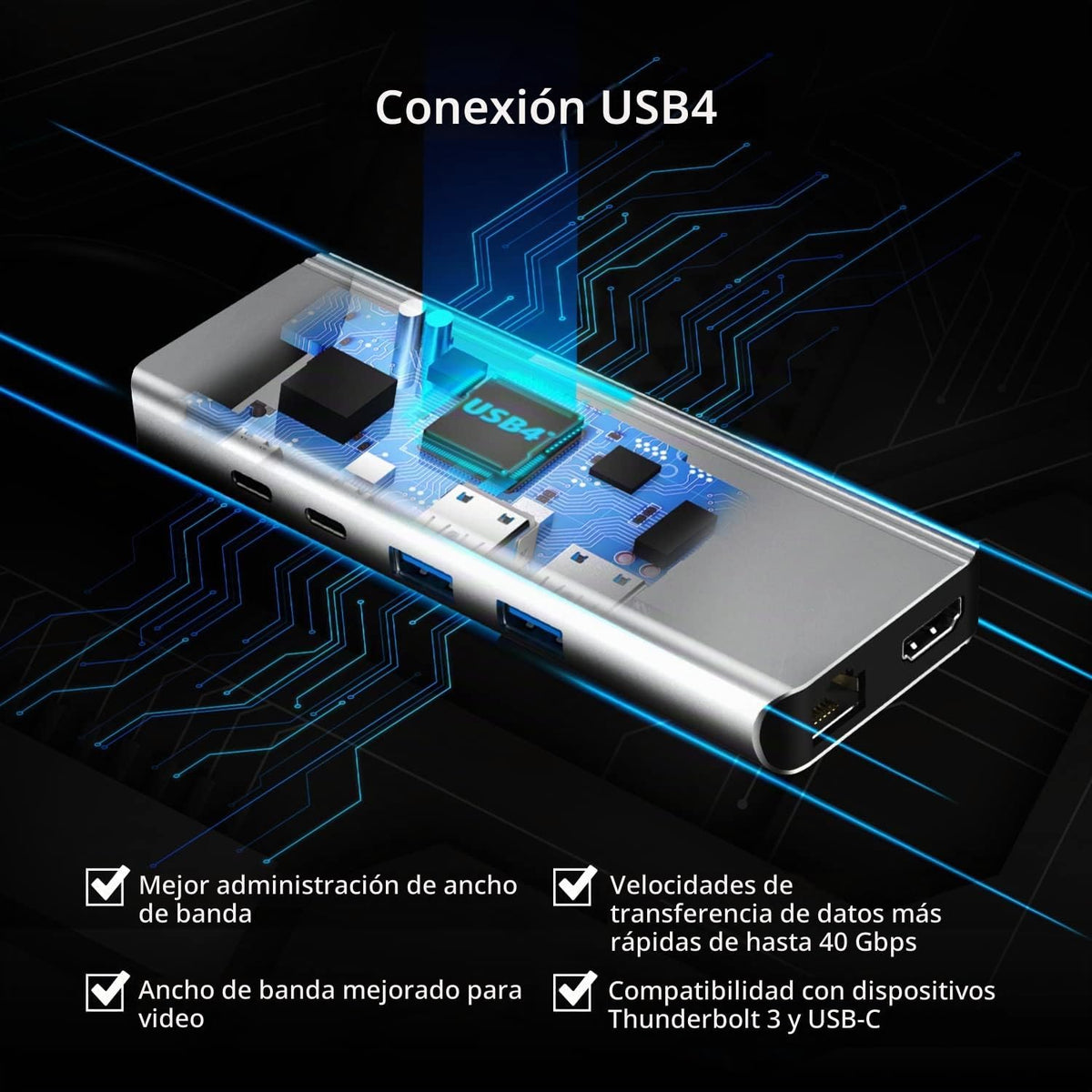 j5create, 110987, hub USB 4