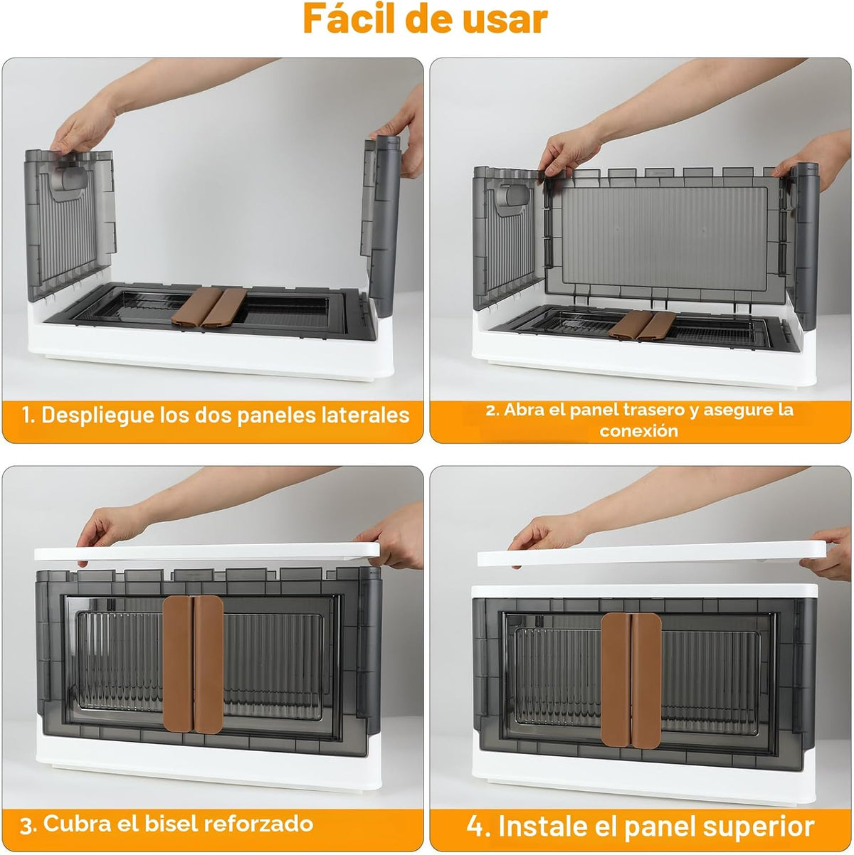 Contenedor de almacenamiento, gabinete plegable, 8.4 galones