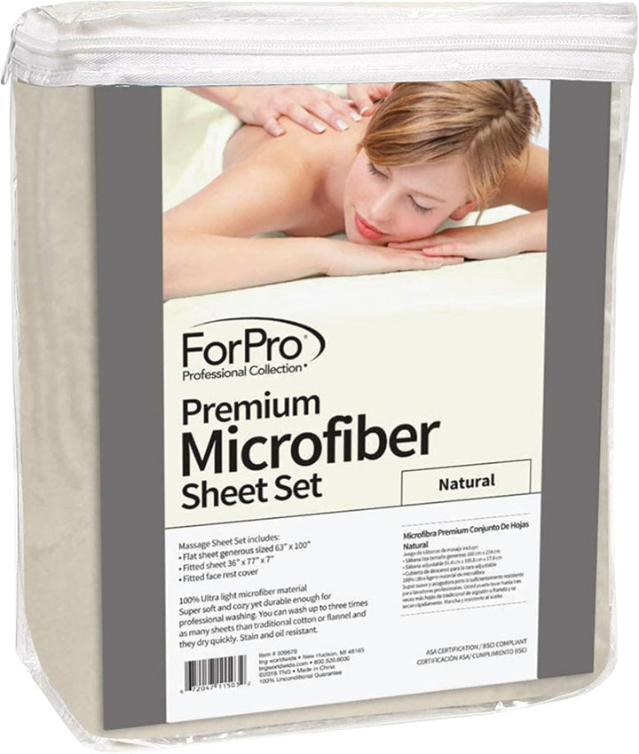 Juego de sábanas de microfibra premium de 3 piezas de ForPro Profes...