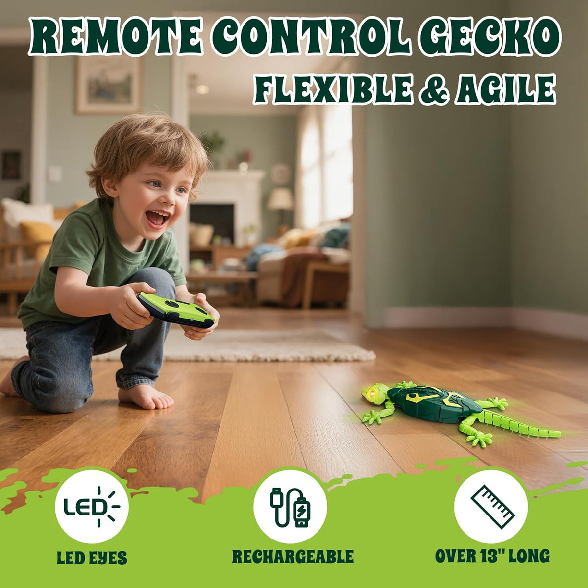 Wall Crawler Gecko, robot recargable de control remoto juguetes