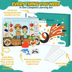 Libro de actividades para niños pequeños, juguetes Montessori para...