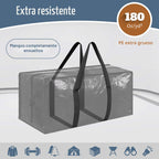 6 paquetes de bolsas de almacenamiento extra resistentes y extra grandes para mudanzas con cremalleras fuertes y asas cómodas, bolsas de almacenamiento para ropa resistentes y duraderas, contenedores