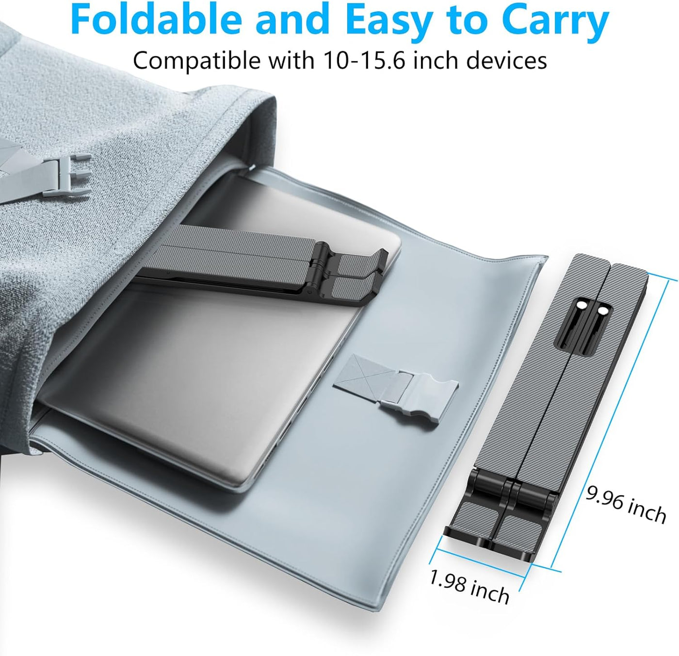 Gogoonike Soporte ajustable para laptop elevador portátil