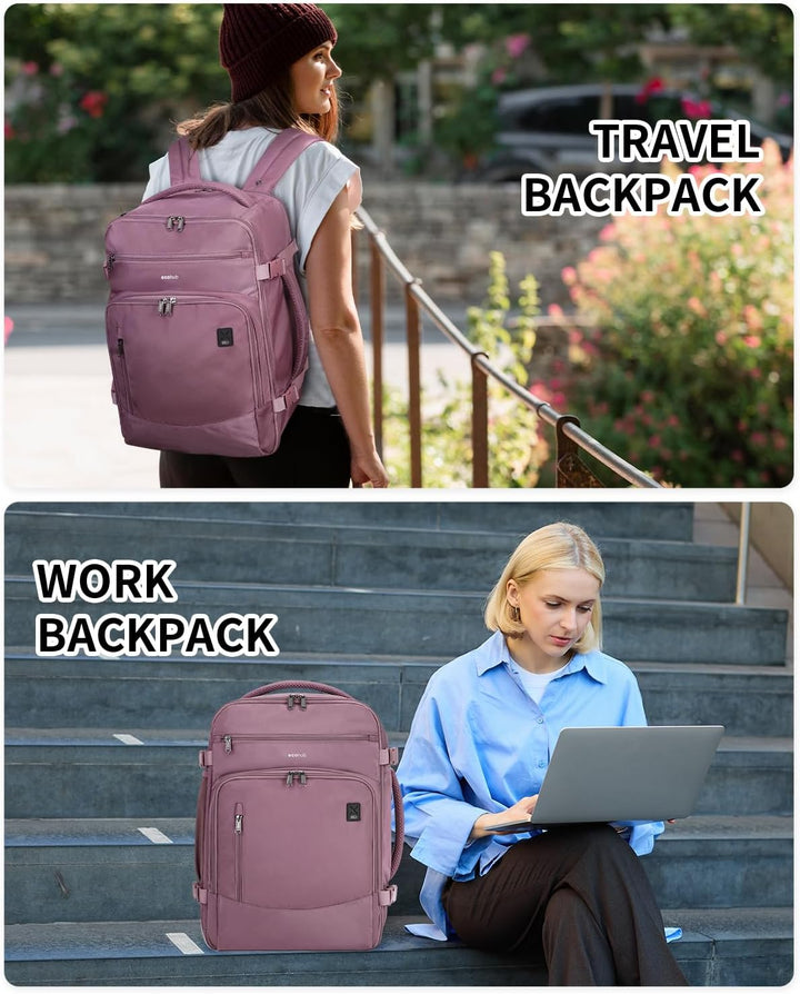 ECOHUB Mochila de Viaje Mochila de Transporte, Rosado-2, Mochilas d...