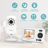 OKAIDI Monitor de video para bebé con cámara y audio, monitor portá...