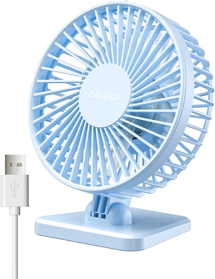 Gaiatop Ventilador de escritorio USB, pequeño pero potente, portáti...