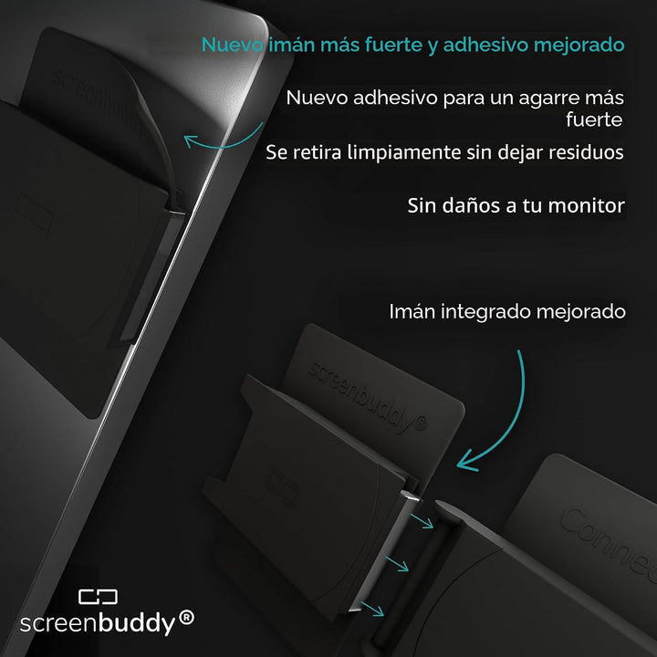 screenbuddy Set de 2, Conexión Magnética para Tus Pantallas, Adecua...