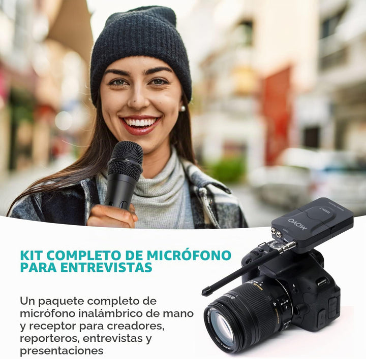 Movo WMX-7-TH+RX Sistema de micrófono inalámbrico de mano - Micrófo...