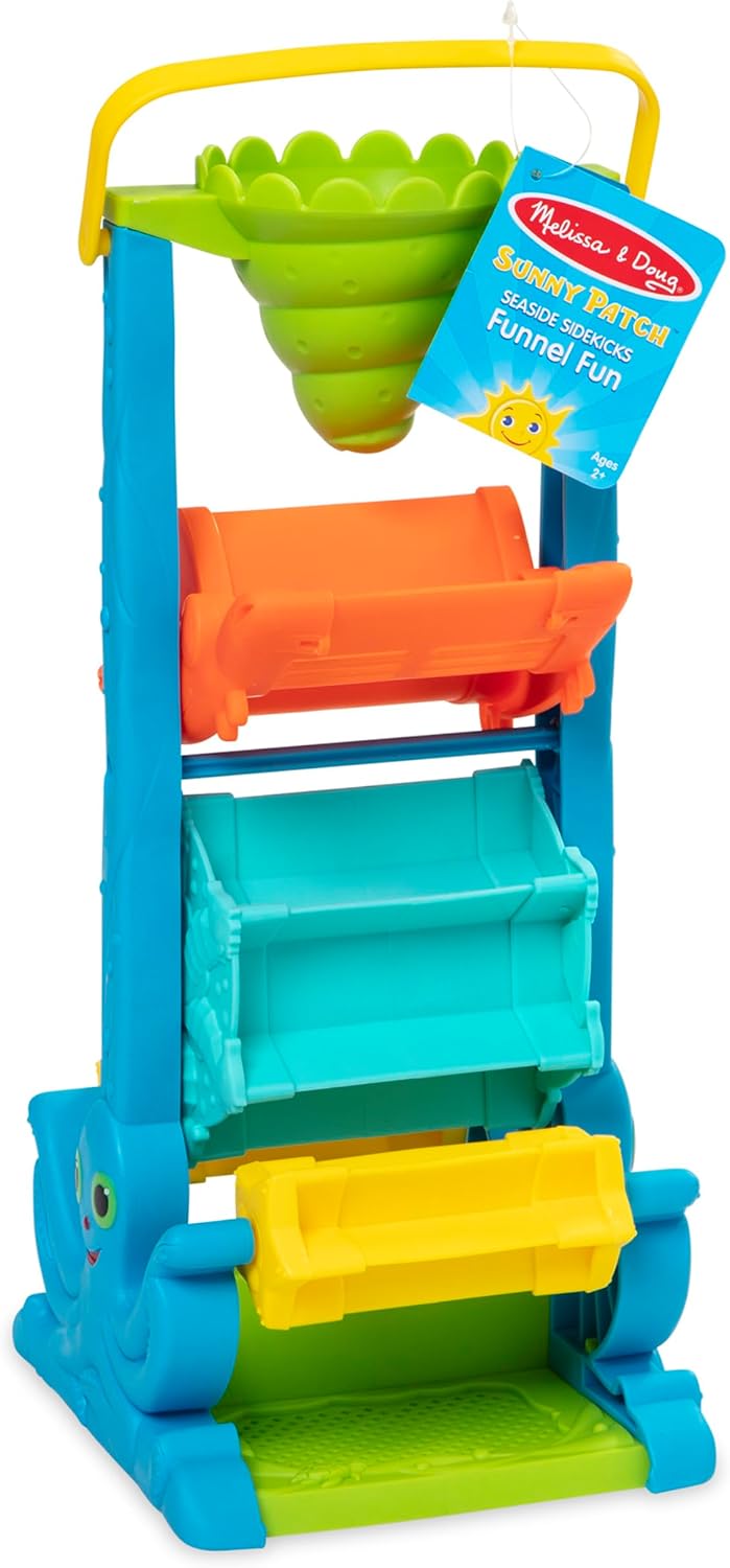 Embudo tamizador de arena y agua Melissa & Doug, compañeros de playa