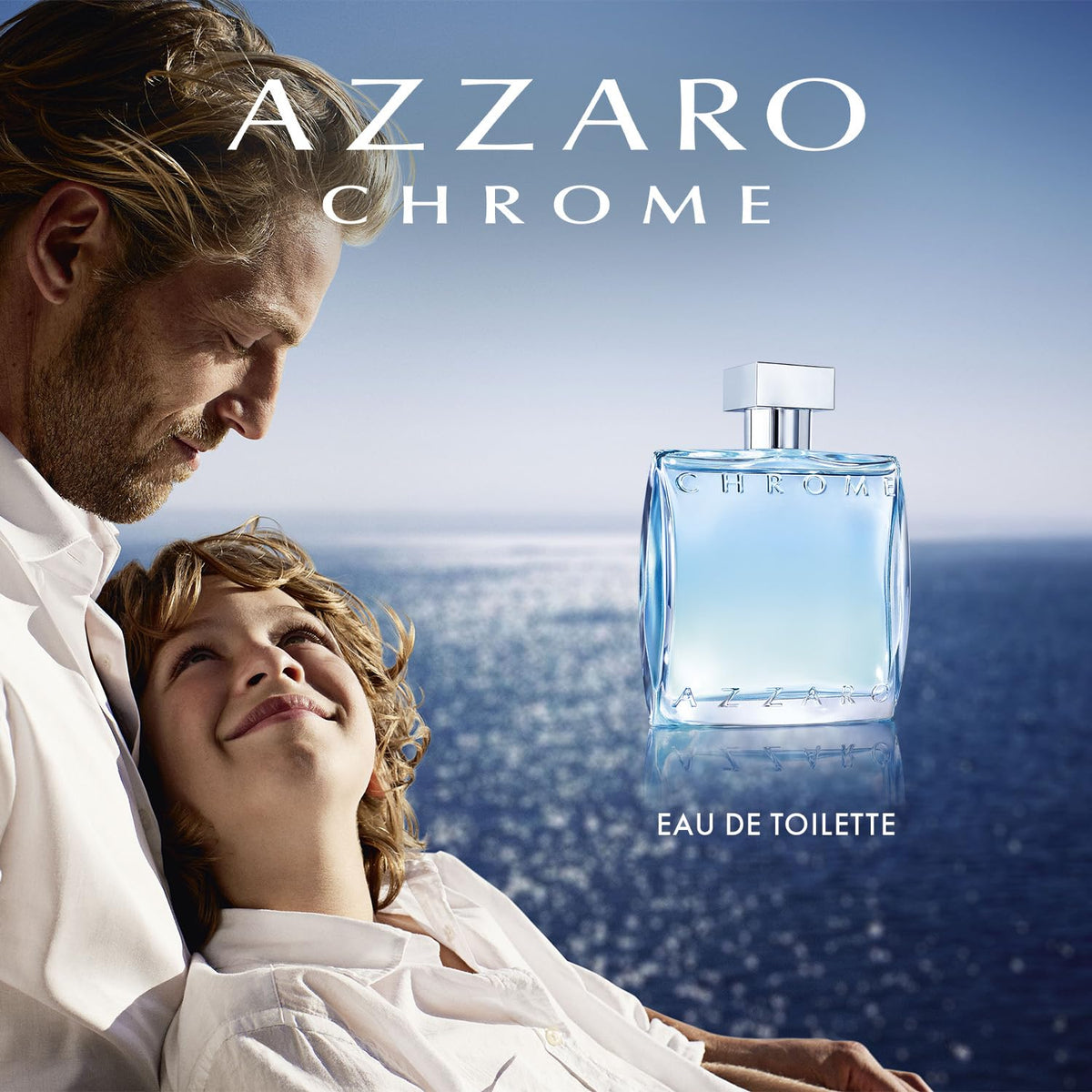 Azzaro Eau de Toilette cromado, colonia acuática fresca para hombre...