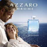 Azzaro Eau de Toilette cromado, colonia acuática fresca para hombre...