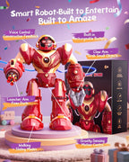 Holyton 5088 Robot inteligente para niños, robot de juguete programable con