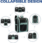 Apollo Walker - Mochila portadora para gatos, marco de soporte
