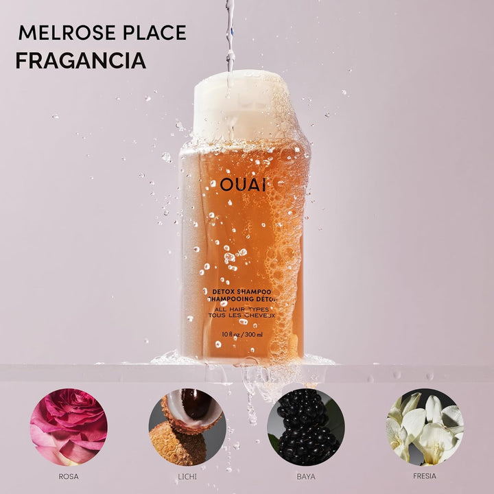 OUAI Champú Detox - Champú aclarante para eliminar acumulación, suc...